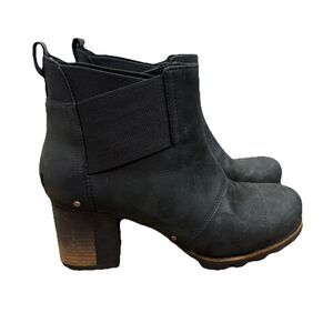 SOREL Addington Chelsea Ankle Boots NL2300-010 Slip On Black Women's Size 10